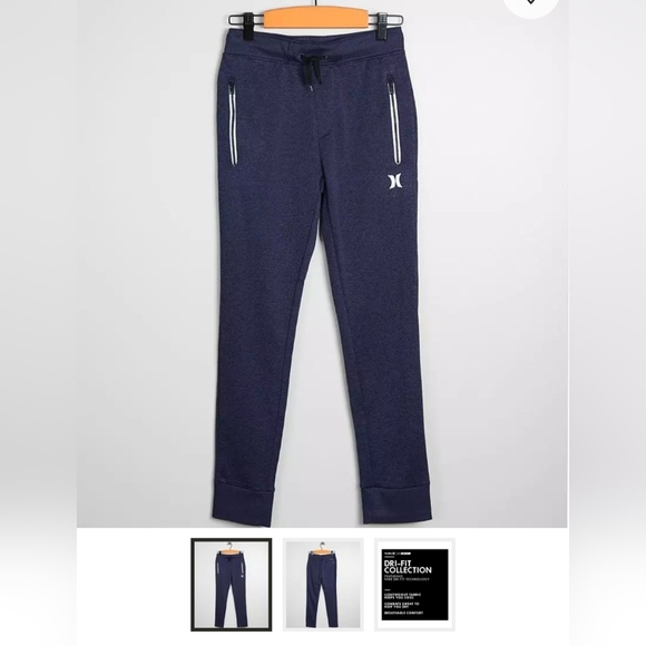 Hurley Blue Sweatpants Comfortable Joggers - Picture 1 of 6